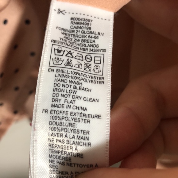 Forever21 Salmon Color Polka Dot Sleeveless Dress - Picture 5 of 6